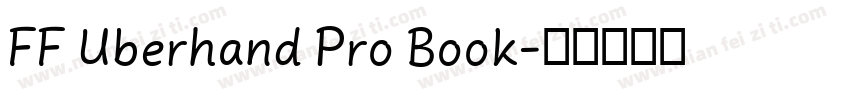 FF Uberhand Pro Book字体转换
